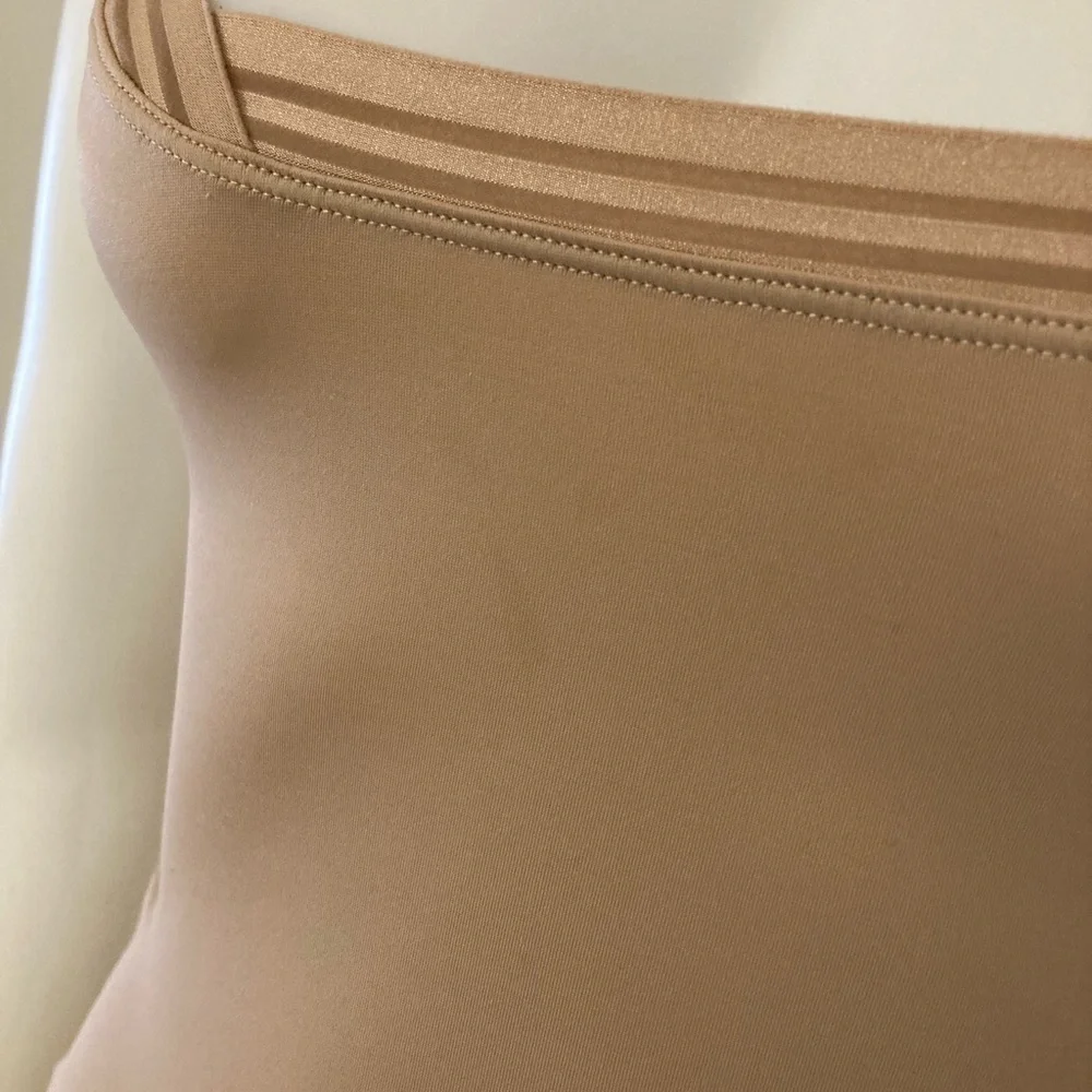 SPANX ASSETS Simplicity Tank Top Under Bust Shapewear Beige Size Large